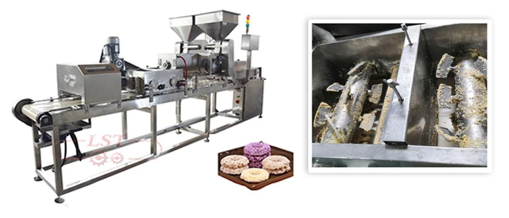 Oatmeal machine with Particle Sprinkling System