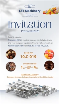 LST Machinery At Prosweets 2026|Výrobca strojov na čokoládu a gumy